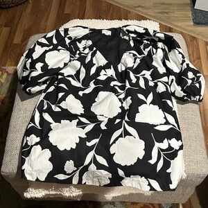 NWOT Kate Spade Target Black and White Floral Mini Dress xl